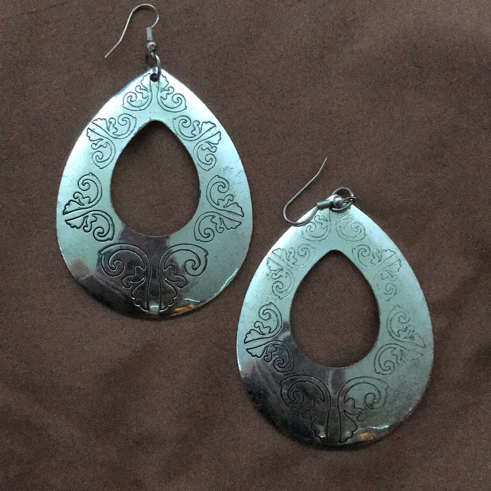 Beautiful engraved earrings